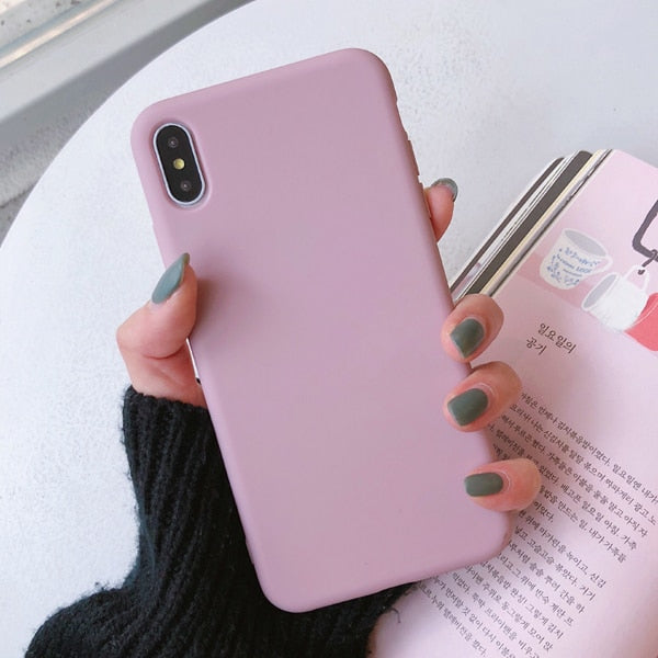 Silicone Couples Cases For iphone XR X XS Max 6 6S 7 8 Plus