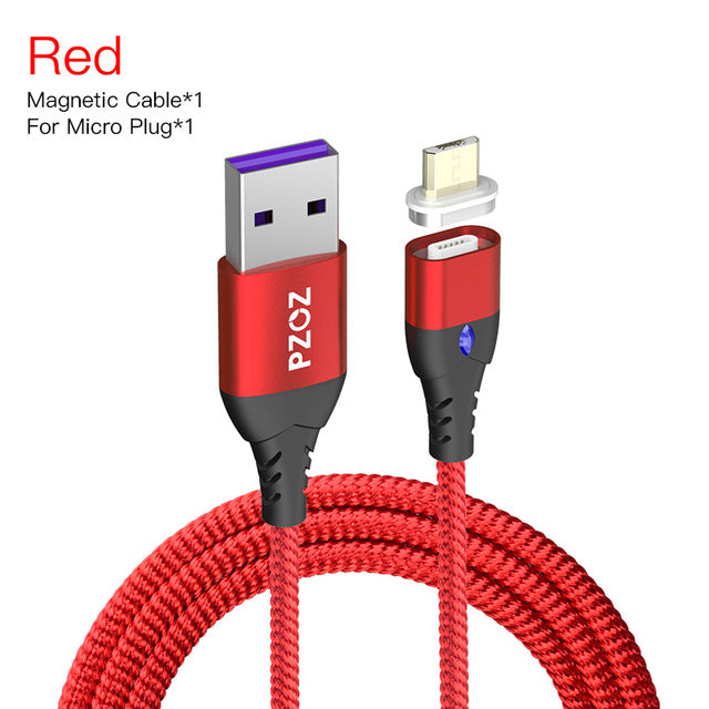 PZOZ 5A Magnetic Cable Micro usb Type C Super Fast Charging