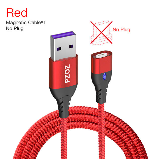 PZOZ 5A Magnetic Cable Micro usb Type C Super Fast Charging