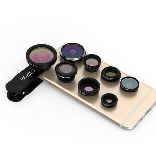 MEMTEQ 8 in 1 Clip-on Cell Phone Lens camera lens,