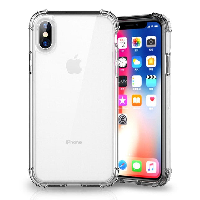 IPhone Case5S  6 7 8 Plus XS MAX XR X Clear protection Back Cover