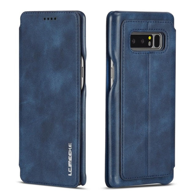 Magnetic attraction flip cover case for Samsung Galaxy Note 8